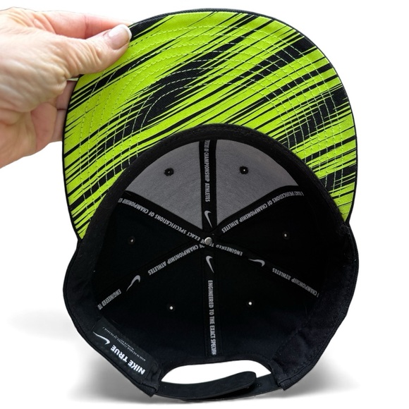 Nike Beast Snapback Hat Black Neon Green Streetwear Style - Picture 3 of 15